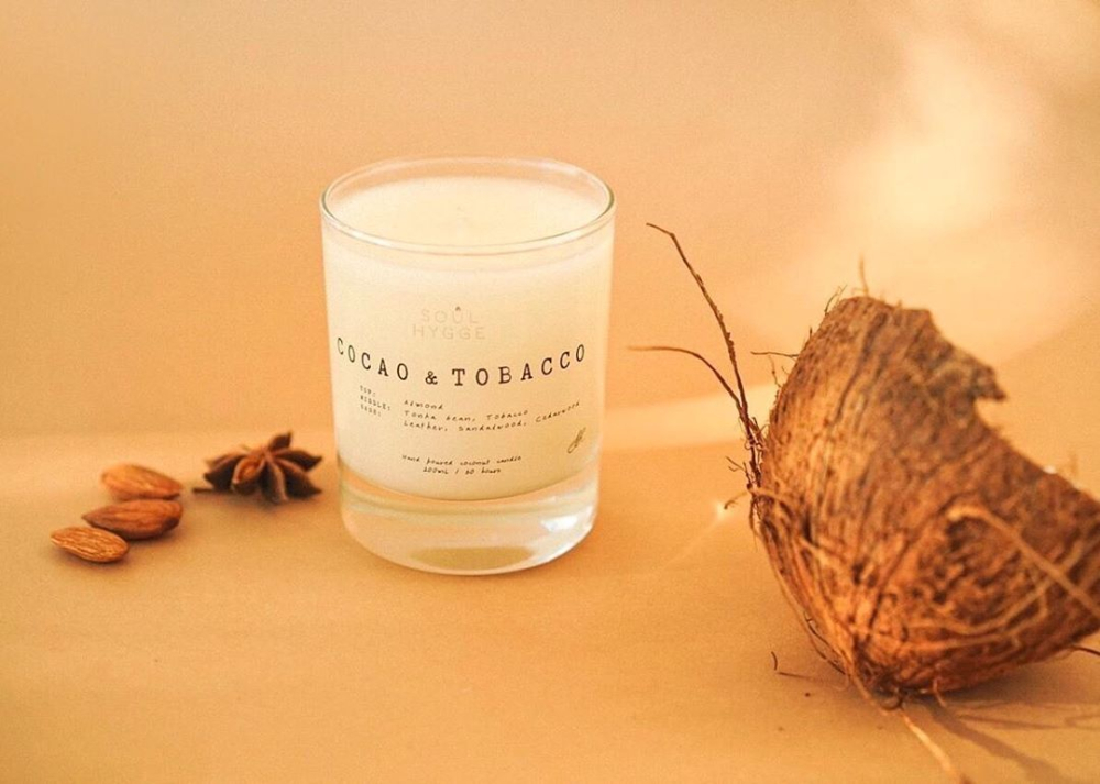 Свеча COCOA & TOBACCO (деревянный фитиль)