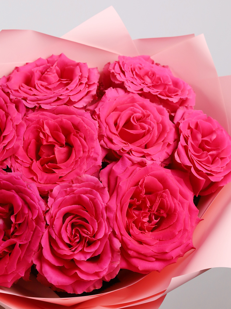 БУКЕТ 9 ПИОНОВИДНЫХ РОЗ